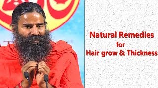 How To Grow Long and Thicken Hair Naturally  Swami Ramdev [upl. by Docilu]