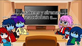 krakens y sirenas reaccionan a creepypasta de slashers vs creepypastas [upl. by Arocahs]