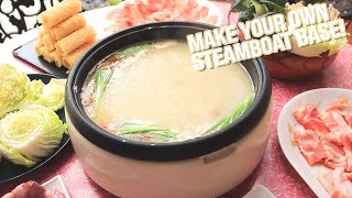 Howtomake Your Own Steamboat Soup Base  Fish Hotpot 鱼头炉 [upl. by Marozik797]