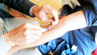 how to do an Intravenous IV Injection Procedure  IV Injection Technique  drkhalidkamal [upl. by Barrus]