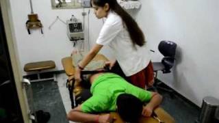 lumbar traction technique  vikalp physiotherapy clinic noida [upl. by Currie]