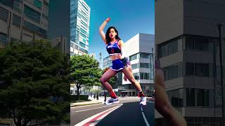 4K평택 미군부대혼혈 Ai농구부녀의 신화  해결사 제이블랙Cover 댄스챌린지  AI girls dance challenge 신화  해결사 [upl. by Ogdan]