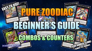 YuGiOh MASTER DUEL  PURE ZOODIAC GUIDE COMBOS COUNTER TIPS amp GAMEPLAY  ALMOST 70 WINRATE [upl. by Kcod]