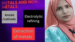 ELECTROLYTIC REFININGEXTRACTION OF METALSChMetals and Nonmetalsclass 10 Science [upl. by Vaughan]