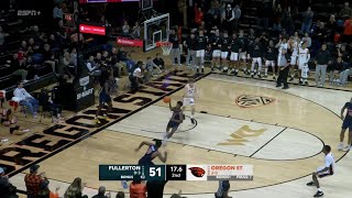 Oregon State Beavers Highlights vs Cal State Fullerton Titans [upl. by Leehar593]