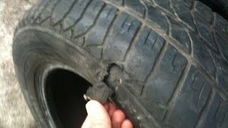 How to repair a flat tire with sidewall damage using the sectioning technic [upl. by Constantina657]