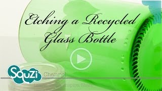 Glass etching cream  how to make a recycled beer glass from a beer bottle beer bottle into a glass [upl. by Goldia]