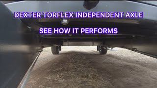 RED CENTRE CARAVAN  DEXTER TORFLEX INDEPENDENT TORSION AXLE  SEE HOW IT PERFORMS  SEPS ADVENTURES [upl. by Russell]