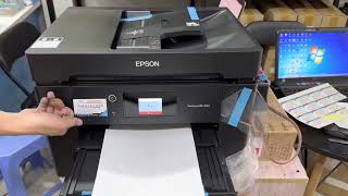 Máy in Epson workforce wf7830 in 2 mặt siêu nhanh [upl. by Gnilrad]