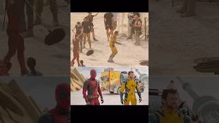 Behind the scenes Deadpool youtubeshorts marvel marvelstudios hollywod [upl. by Tai]