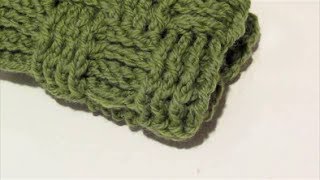 Make It Monday Crochet Basket Weave [upl. by Moht]