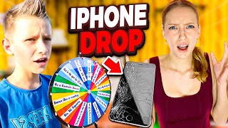 Ronald reacts to SIS vs BRO Last Person to Drop the iPhone Challenge [upl. by Vasya]