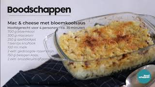 Mac amp cheese met bloemkoolsaus  Boodschappen TV [upl. by Milburn844]