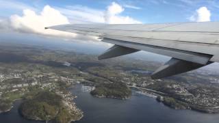 Take off Kristiansand Kjevik Airport Norway  Great views [upl. by Bartholomeo]