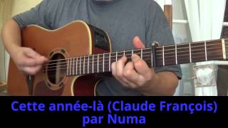 Cette annéelà Claude François Matt Pokora Acoustic guitare cover 1978 [upl. by Corell661]