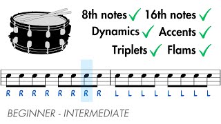 10Minute Snare Drum Warm Up [upl. by Leohcin]