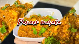 Easy Paneer masala  paneer recipe  dhaba style  food recipe [upl. by Itoc]