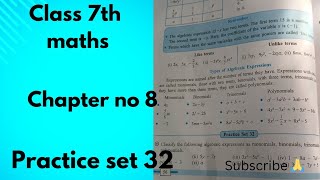 class 7 th maths chapter no 8 practice set 32 Maharashtra board easy explain [upl. by Einhorn397]