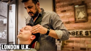 Turkish Barber Head Face amp Arm Massage  Jack The Clipper London UK [upl. by Lain408]