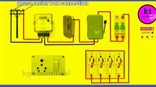 How to electric meter board wiring connection diagram connection electricmeter [upl. by Ehpotsirhc]