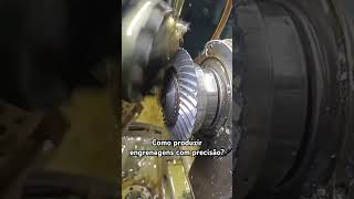 Como produzir engrenagens com precisão shorts usinagem engrenagens engenharia cnc [upl. by Elin]