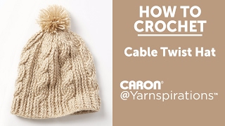 Crochet Cable Twist Hat [upl. by Clarisa561]