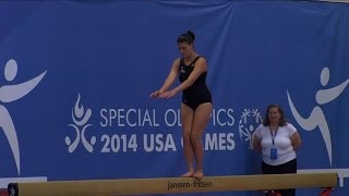 Athletes Show Talents in Special Olympics Gymnastics Competition [upl. by Tenney]