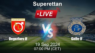 🔴 LIVE Degerfors IF vs Gefle IF  Animated Live Football Stream  Sweden Superettan  Live Score [upl. by Llimaj611]