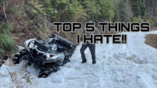 TOP 5 THINGS I HATE ABOUT MY 2024 YAMAHA GRIZZLY 700 SE [upl. by Lilias]