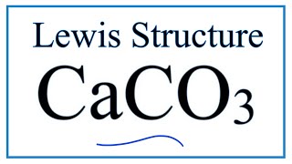 How to draw the Lewis Dot Structure for Calcium Carbonate [upl. by Rexfourd398]