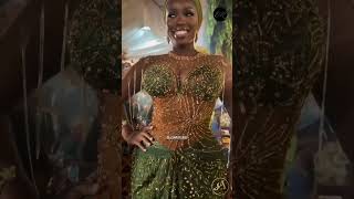 Perfect shade of green for Asoebi ladies👗wedding asoebiafrica diy asoebistyles asoebibella [upl. by Aer]