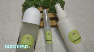 Desodorante de alumbre aerosol y roll on  Recetas Simples Cosmetica natural [upl. by Allis]