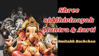 Shree Siddhivinayak Mantra amp Aarti  Amitabh Bachchan  Ganesh Chaturthi Shri Ganesh Bhajan [upl. by Attinahs]