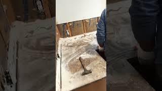 Kitchen demolition removal of sink ￼Formica countertop [upl. by Nitsirk]