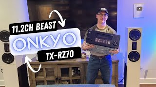 Onkyo TXRZ70 112CH AV Receiver Unboxing Overview [upl. by Jamal253]