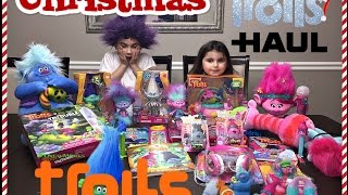 Christmas Trolls Haul Unboxing Trolls Toys Poppy Branch Guy Diamond Biggie Cooper amp more [upl. by Nylaf]