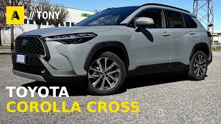 Toyota Corolla Cross  Ibrido FULL e tanto spazio anche 4WD Da 38000 euro [upl. by Euqimod]