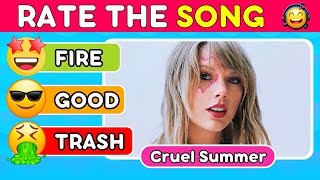 RATE THE SONG 🎵 2023 Top Songs Tier List Music Quiz 3 [upl. by Kliman]