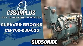 30 HP Cleaver Brooks 15 PSI Steam Boiler 2009 Model CB700030015 [upl. by Nevur524]