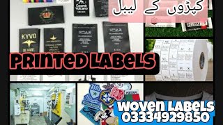 Label Printing Machine in Pakistan for ClothingLabels WashCareLabels PolyesterLabels SatinLabel [upl. by Krucik]