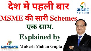 देश मे पहली बार MSME की सारी Schemes एक साथ  Explained by Mukesh Mohan Gupta [upl. by Japha]