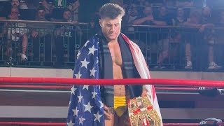 MJF promo before RevPro match vs Michael Oku AEW American Title  Insults the British Will Ospreay [upl. by Aremat]