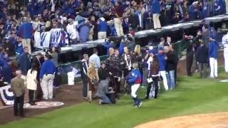 Wrigley Crowd Sings quotGO CUBS GOquot  Game 2 Of 2016 NLDS [upl. by Vareck903]