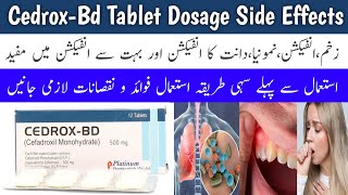 Cedrox Bd Tablet 500 mg Uses In Urdu  Cedrox Bd For Tooth In Urdu [upl. by Adnamor543]