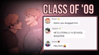 Haikyuu texts Atsumu amp Oikawa Class of 09 Anime Extras [upl. by Balac]