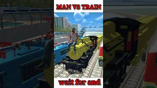 MAN VS TRAIN INDIAN BIKE DRIVING 3D STORY INDIAN BIKE DRIVING shorts ytshorts viralvideo [upl. by Joiner]