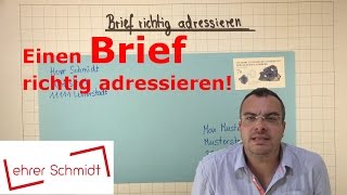 Einen Brief richtig beschriften adressieren  Sachunterricht   Lehrerschmidt  einfach erklärt [upl. by Kaine676]