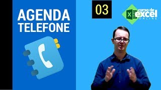 Como fazer uma agenda telefônica no Excel  Parte III  Uso do PROCV [upl. by Lynn709]