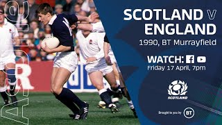 FULL MATCH REPLAY  Scotland v England  1990 [upl. by Asiela]