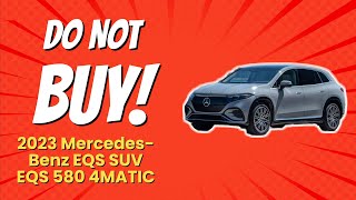 2023 MercedesBenz EQS SUV EQS 580 4MATIC  5 Reasons NOT to Buy 🚫 [upl. by Maharba764]